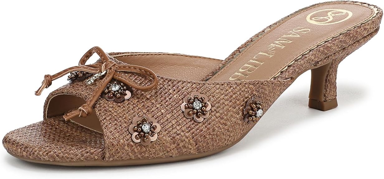 Sam & Libby Women's Kitten Heel Slingback